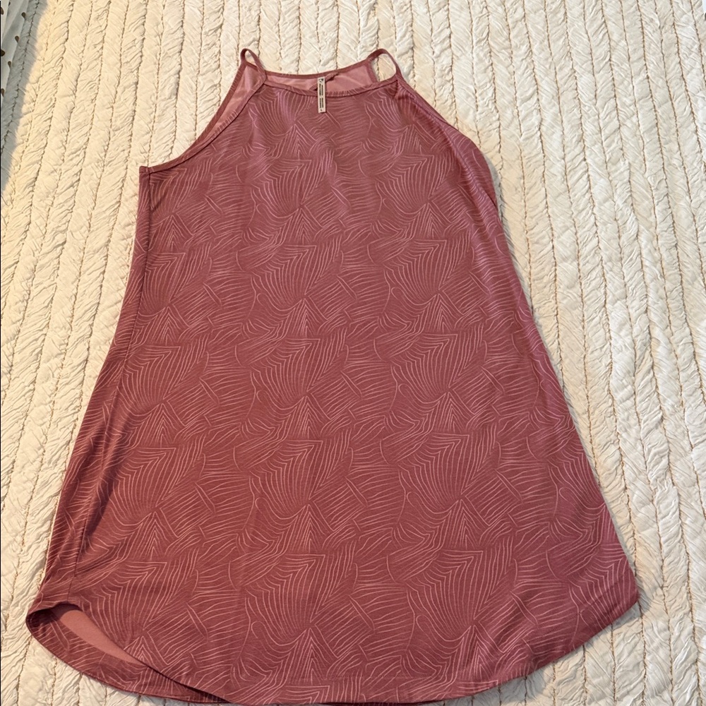 Kuhl Women's Leaf Pattern Dress in Dusty Rose